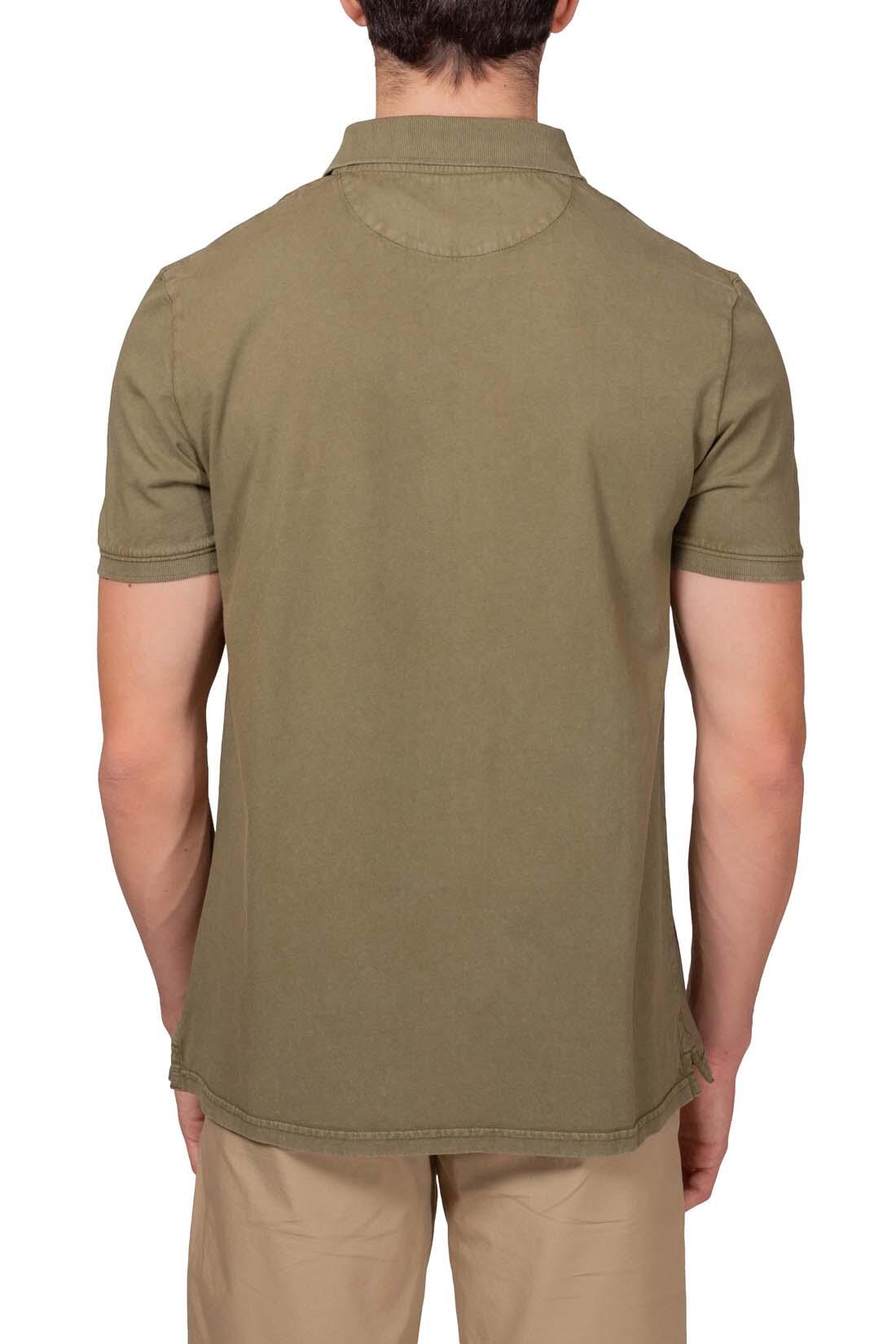 Polo uomo regular stone-washed con logo  - Taglia S 3/5