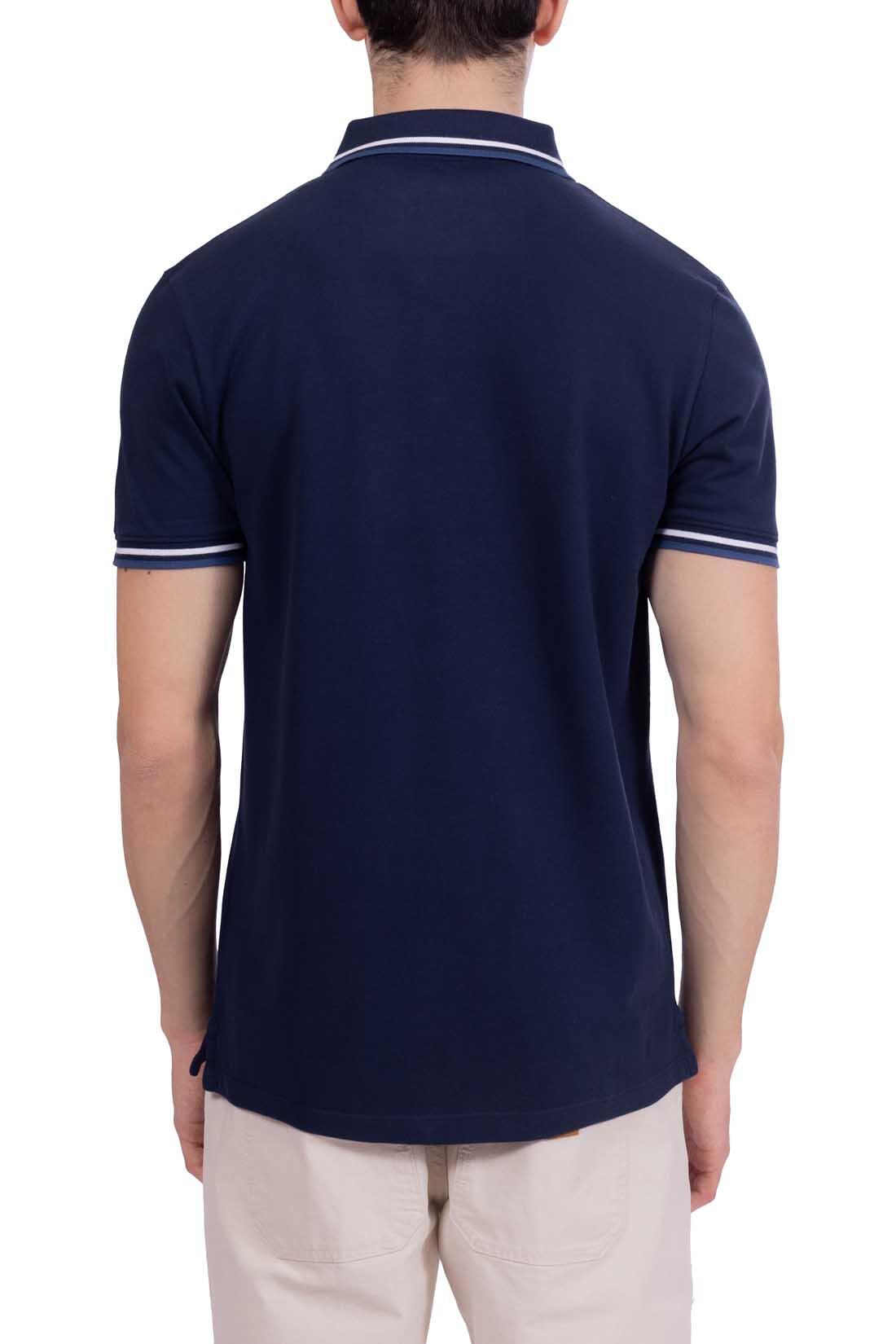 Polo uomo slim con profili a contrasto  - Taglia 3XL 3/5