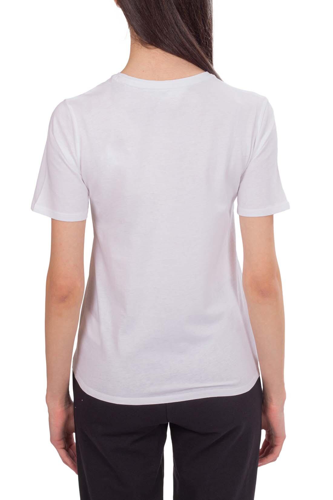 T-shirt donna con logo lineare  - Taglia XL 3/4
