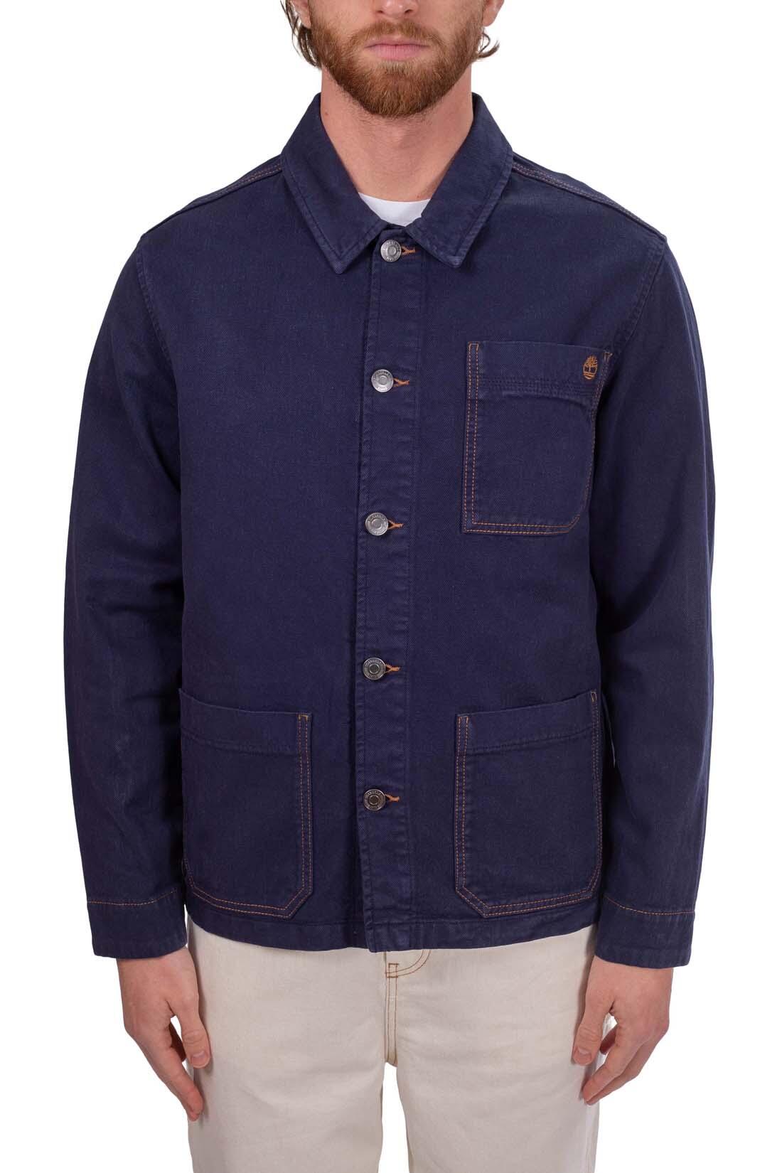 Giacca camicia uomo in denim con logo  - Taglia S 2/5