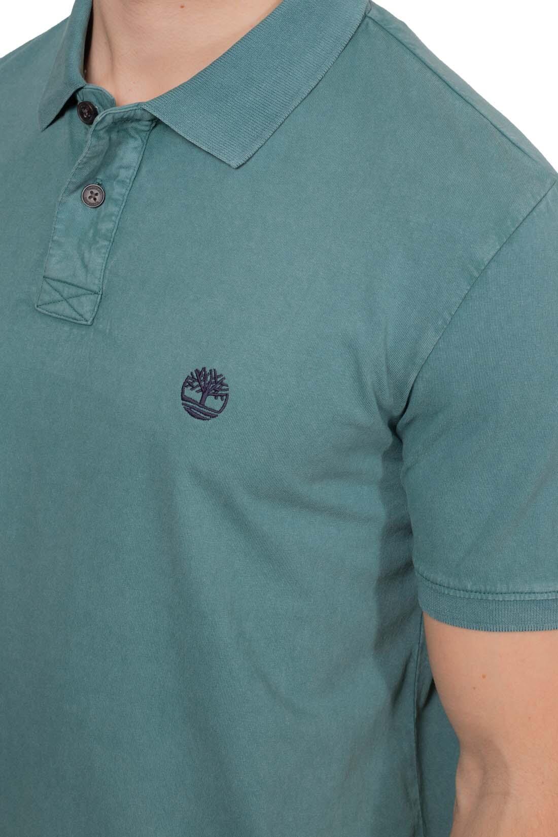Polo uomo regular stone-washed con logo  - Taglia S 5/5