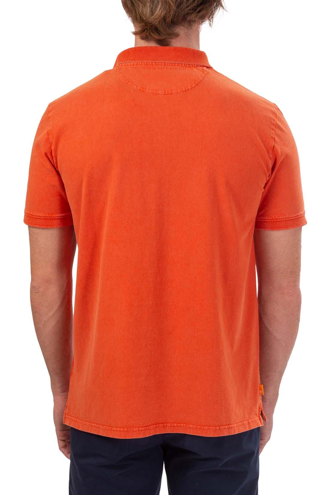 Polo uomo regular stone-washed con logo  - Taglia S 3/4