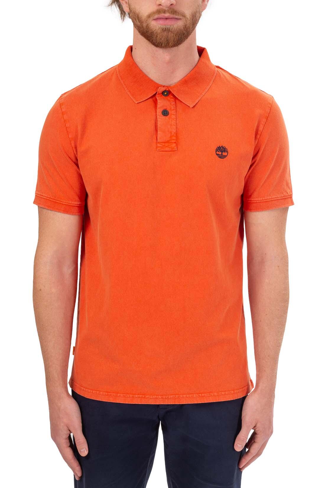 Polo uomo regular stone-washed con logo  - Taglia S 2/4