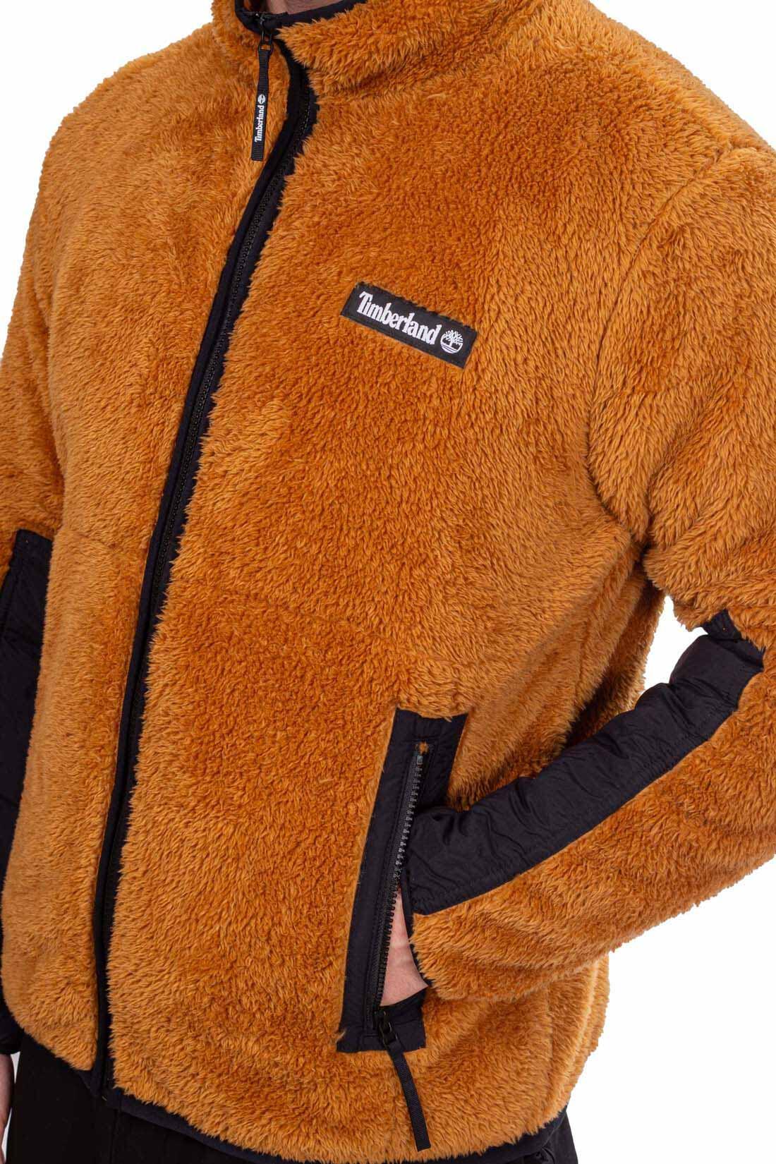 Felpa uomo in pile lungo e nylon 4/5