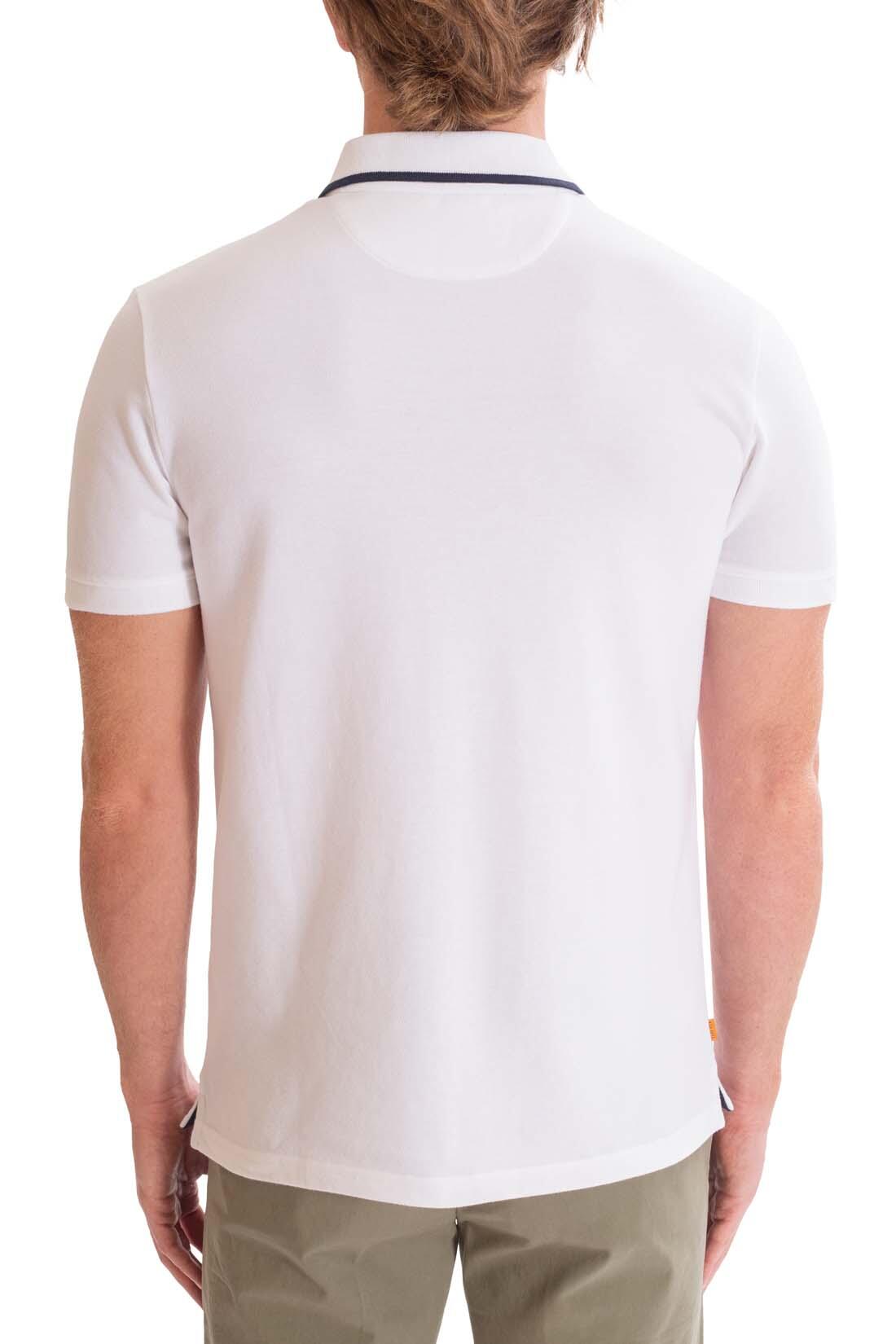 Polo uomo slim con ricamo logo  - Taglia XXL 3/4