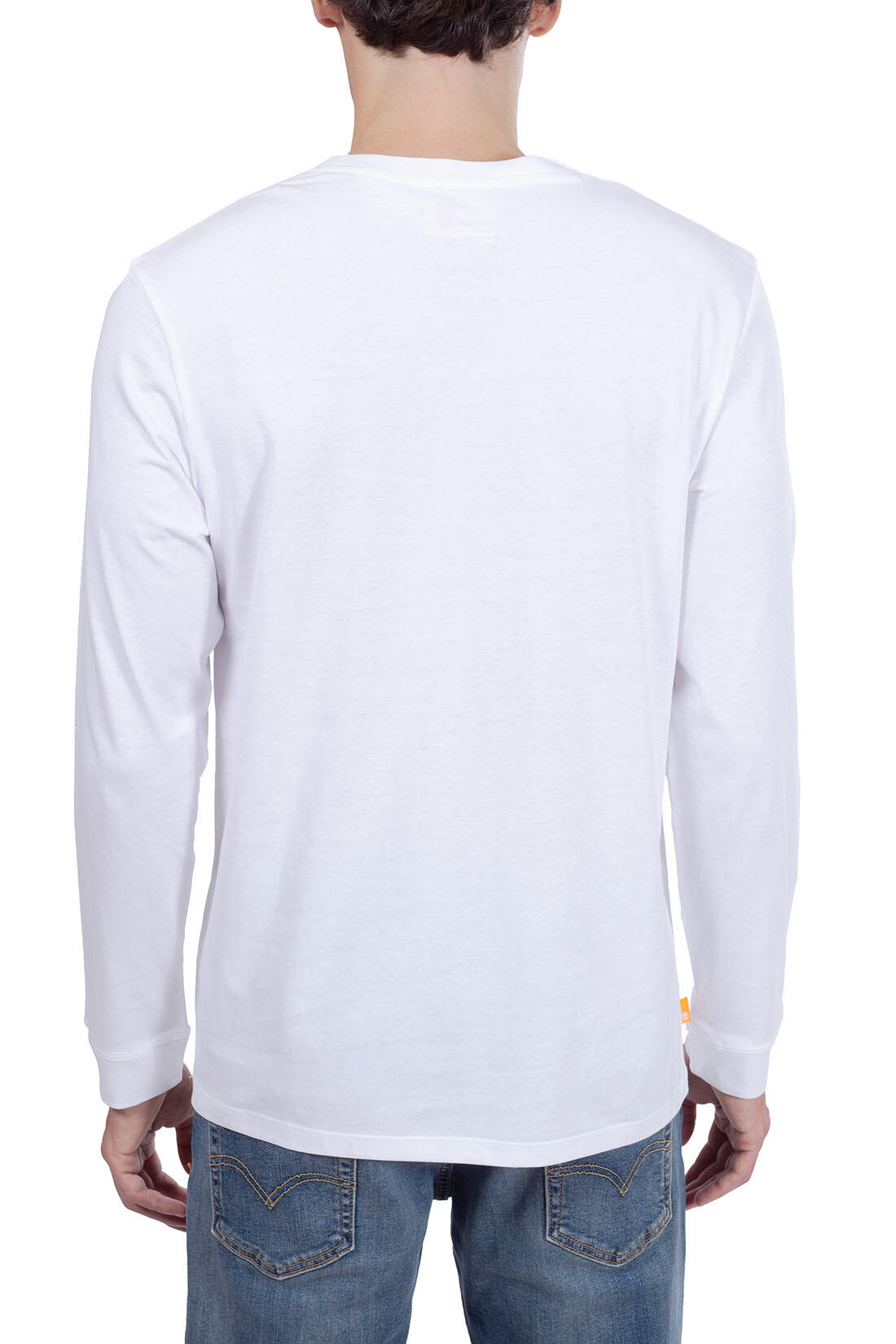T-shirt uomo basic con polsini e logo 3/4