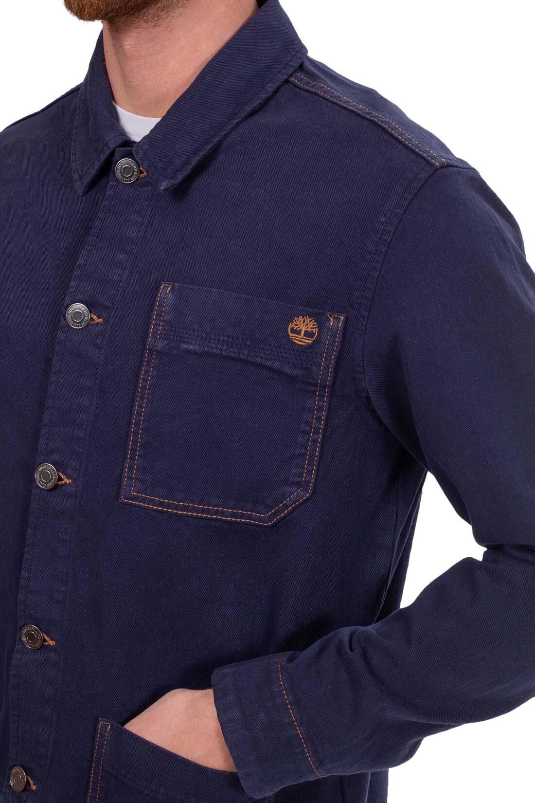 Giacca camicia uomo in denim con logo  - Taglia S 5/5