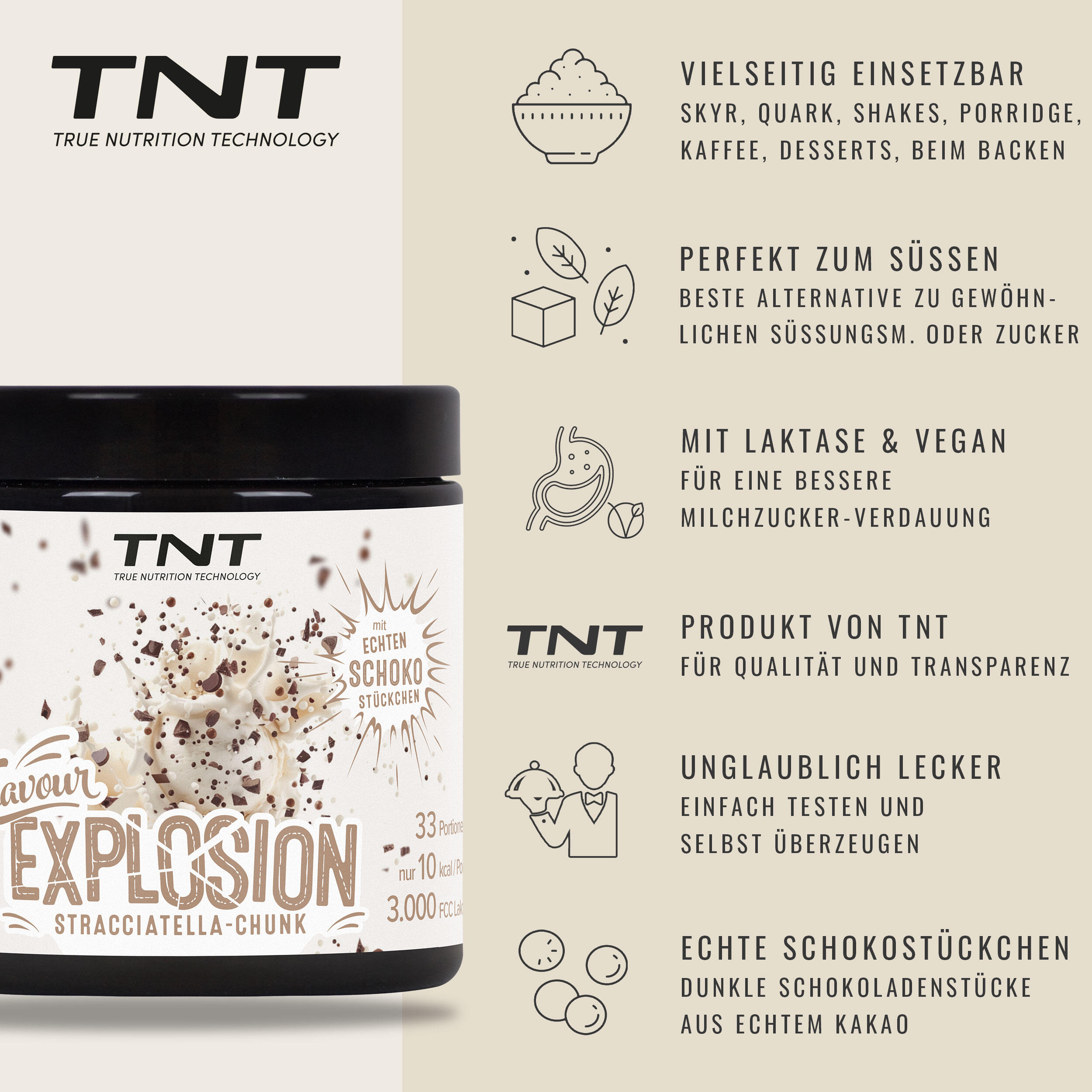 Flavour Explosion - genießen ohne schlechtes Gewissen - Stracciatella Chunk 5/6