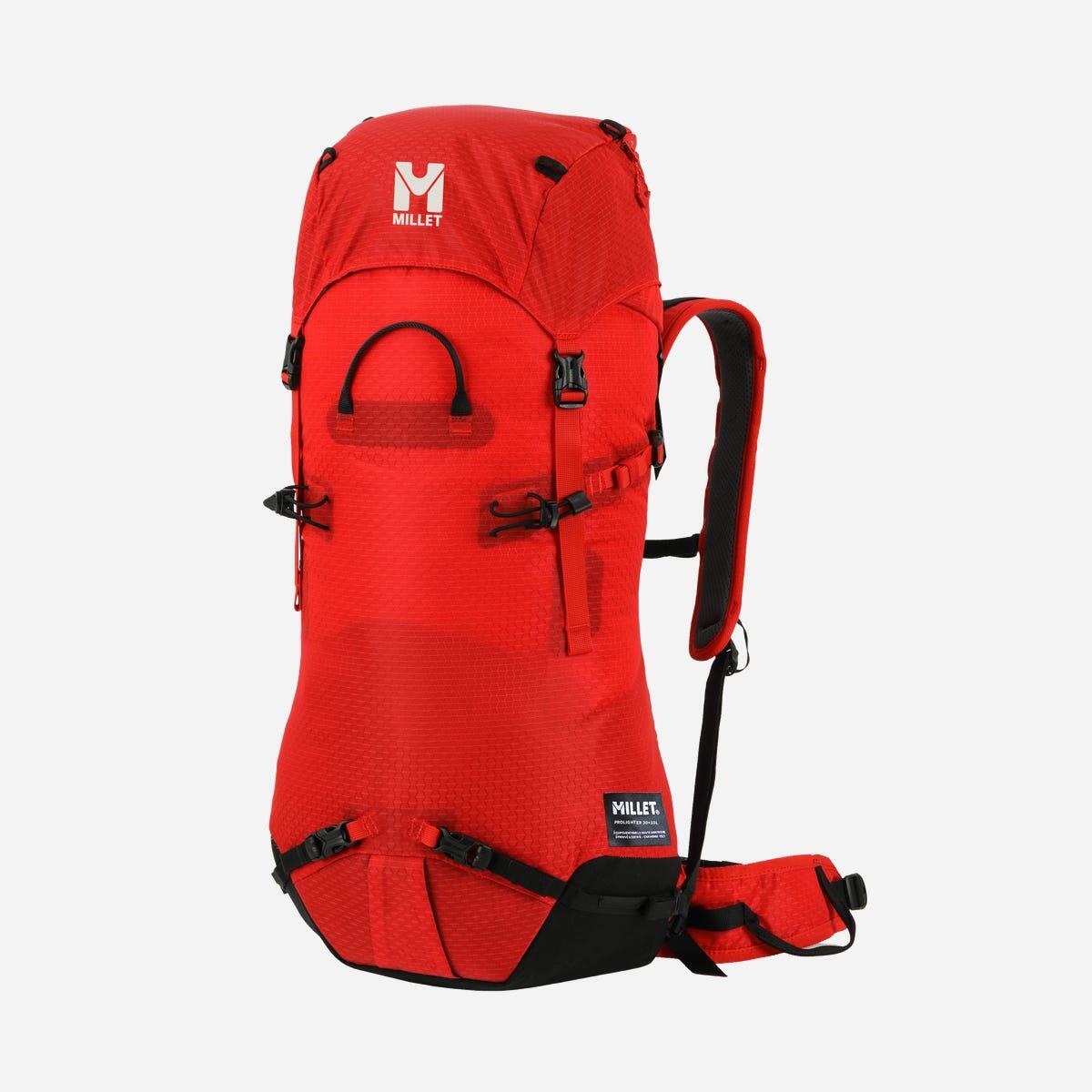 Millet - Sac À Dos Alpinisme Unisexe Prolighter 30+10l - Sac À Dos - Rouge - 30 L - Decathlon