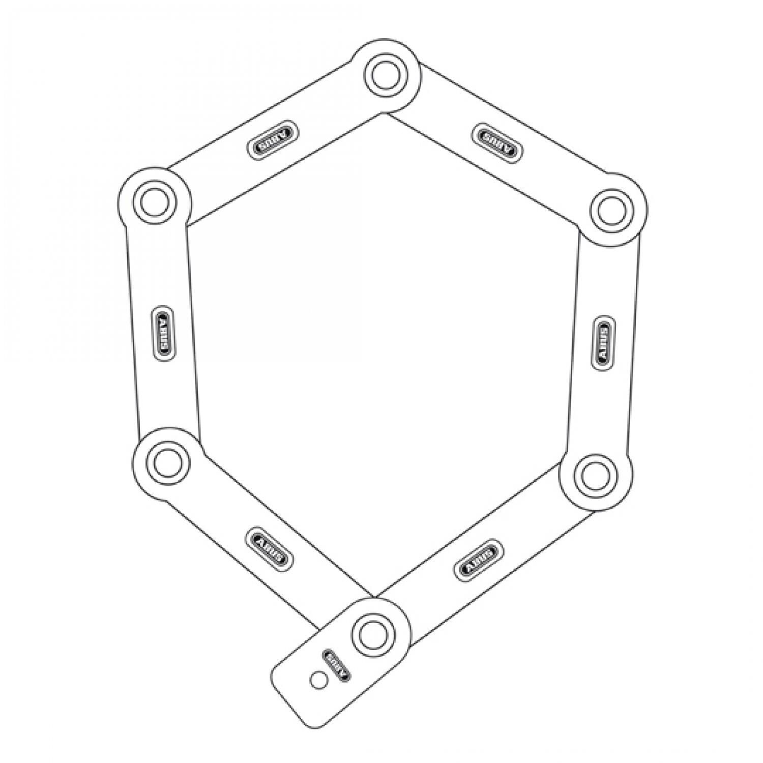 Abus Bordo uGrip 5700 Rouge 80 cm - Antivol de vélo de qualité 2/3