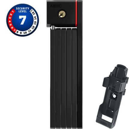 Abus Faltschloss uGrip BORDO 5700K/80 + SH 5700 Stahl, L=800mm, B=5mm, schwarz