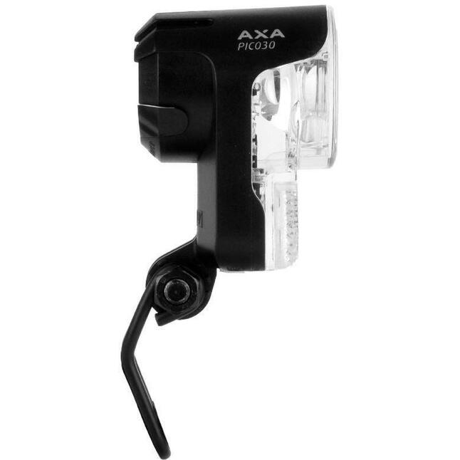 AXA Phare Vélo LED 15 Lux 706-B Noir - Éclairage Puissant Et Rétro Pour Vélos Classiques
