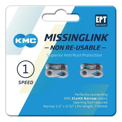 Kmc schakel z1ehx nr smal ept - 2m fietskettingslot - zwart