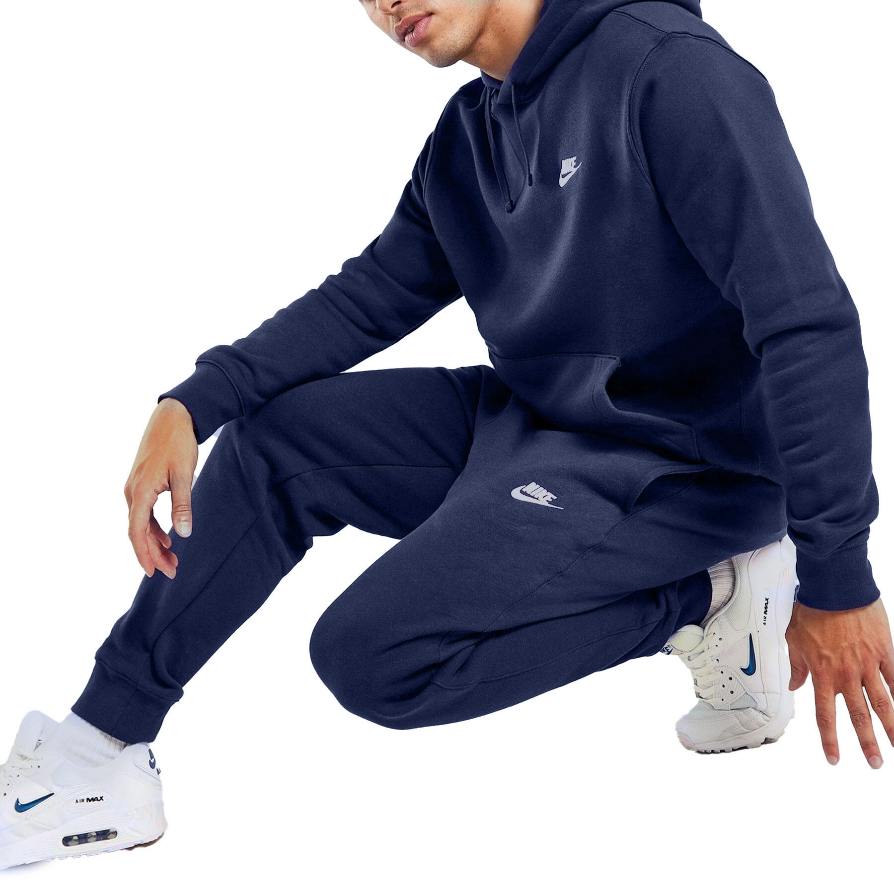 Nike Mens Tracksuits BV2654 Club Tracksuit Set Pullover Hoodie
