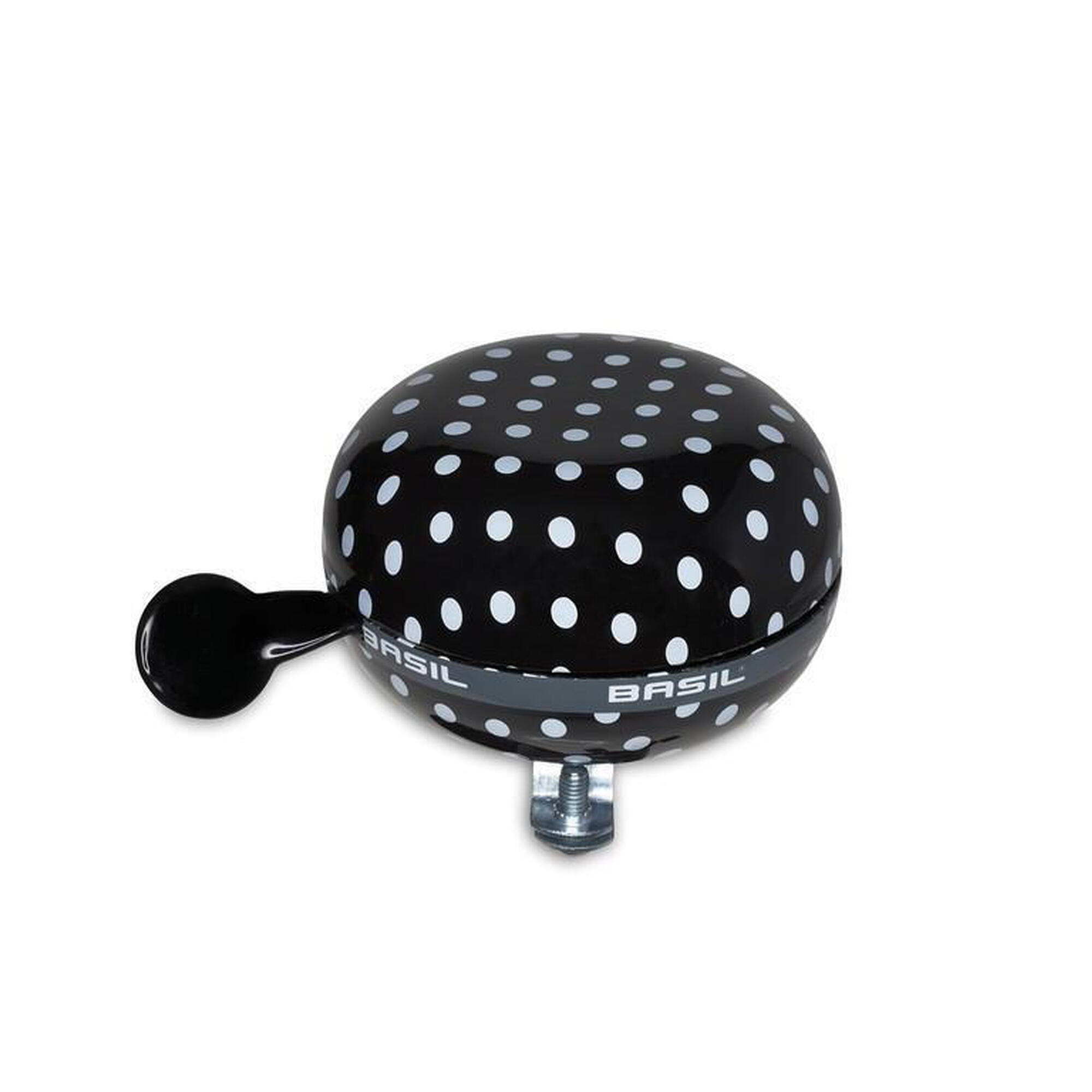 Dzwonek Rowerowy Polkadot 80Mm - Czarny / Biały
