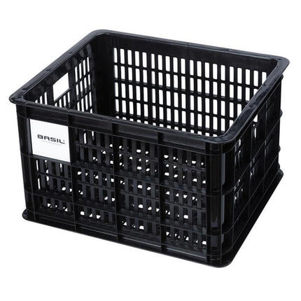 Basil Crate M caisse pour vélo 29,5 L noire – robuste, plastique durable...