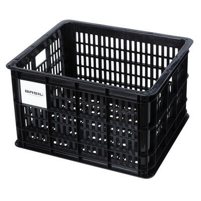 Basil fietskrat m - 29.5 liter - zwart