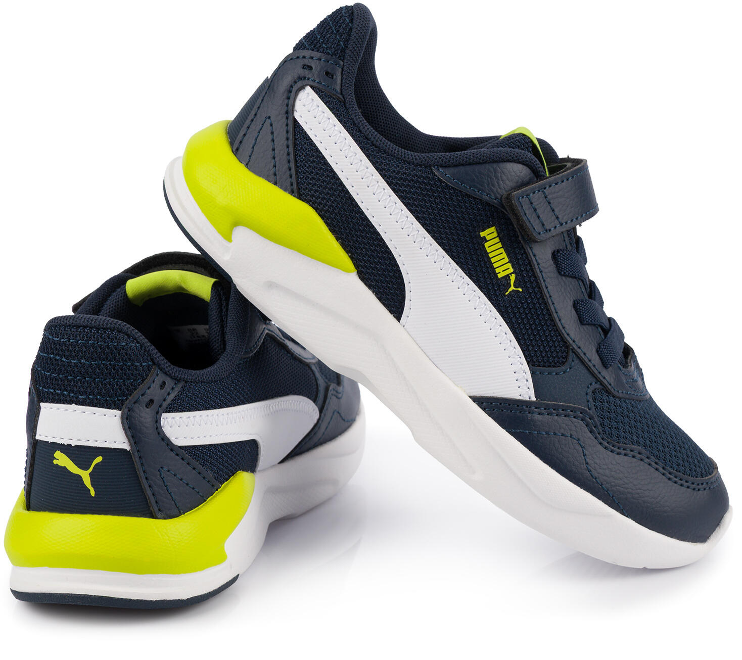 Buty sneakersy dziecięce na rzep granatowe PUMA X-RAY SPEED LITE AC PS 4/6