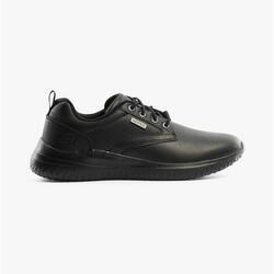 CONFORTABLE BLUCHER IMPERMÉABLE HOMME Skechers Delson 3 Glavine CUIR NOIR