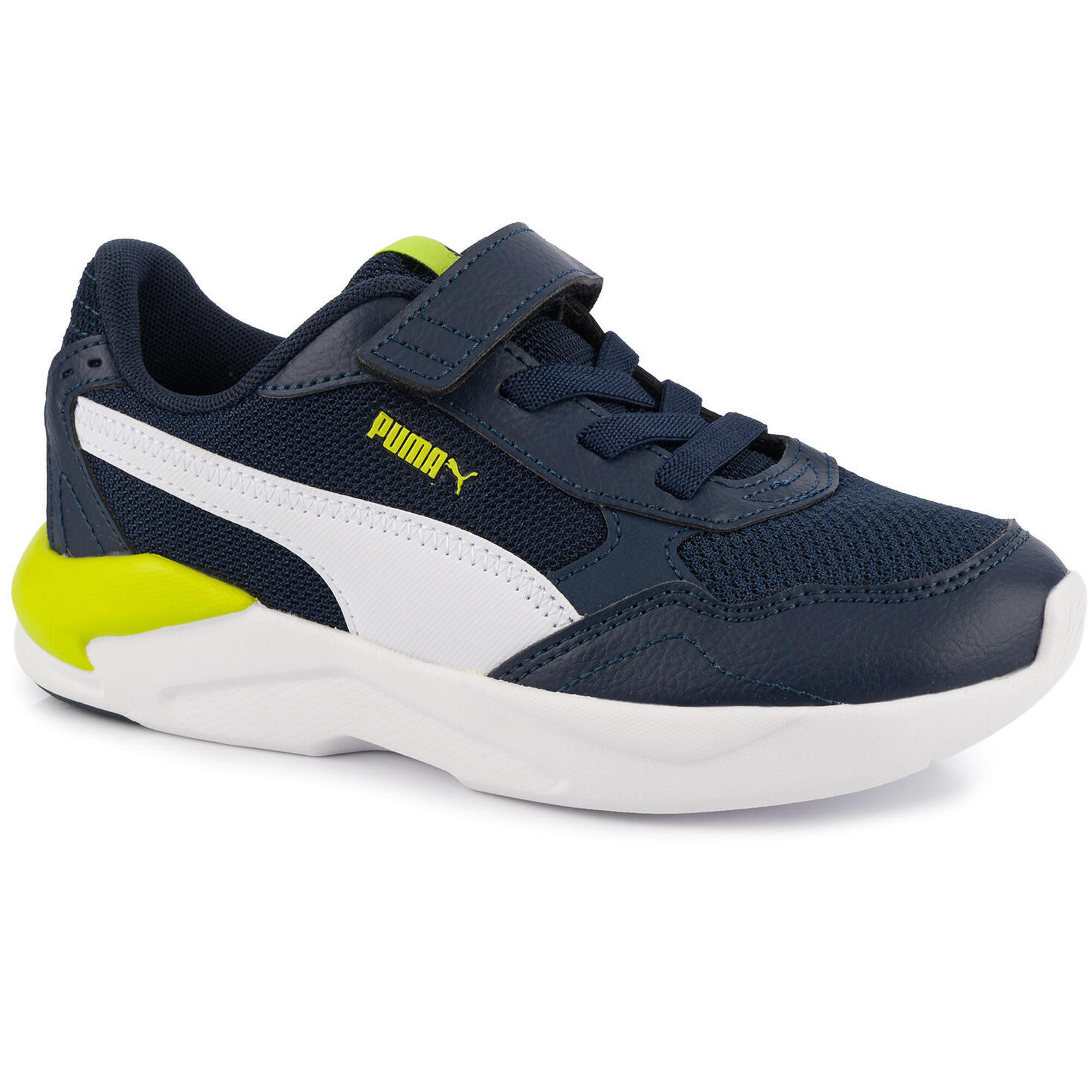 Buty sneakersy dziecięce na rzep granatowe PUMA X-RAY SPEED LITE AC PS