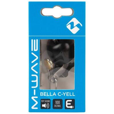 M-wave bella c-yell mini-bel koper/zilver, doorsnede 30mm