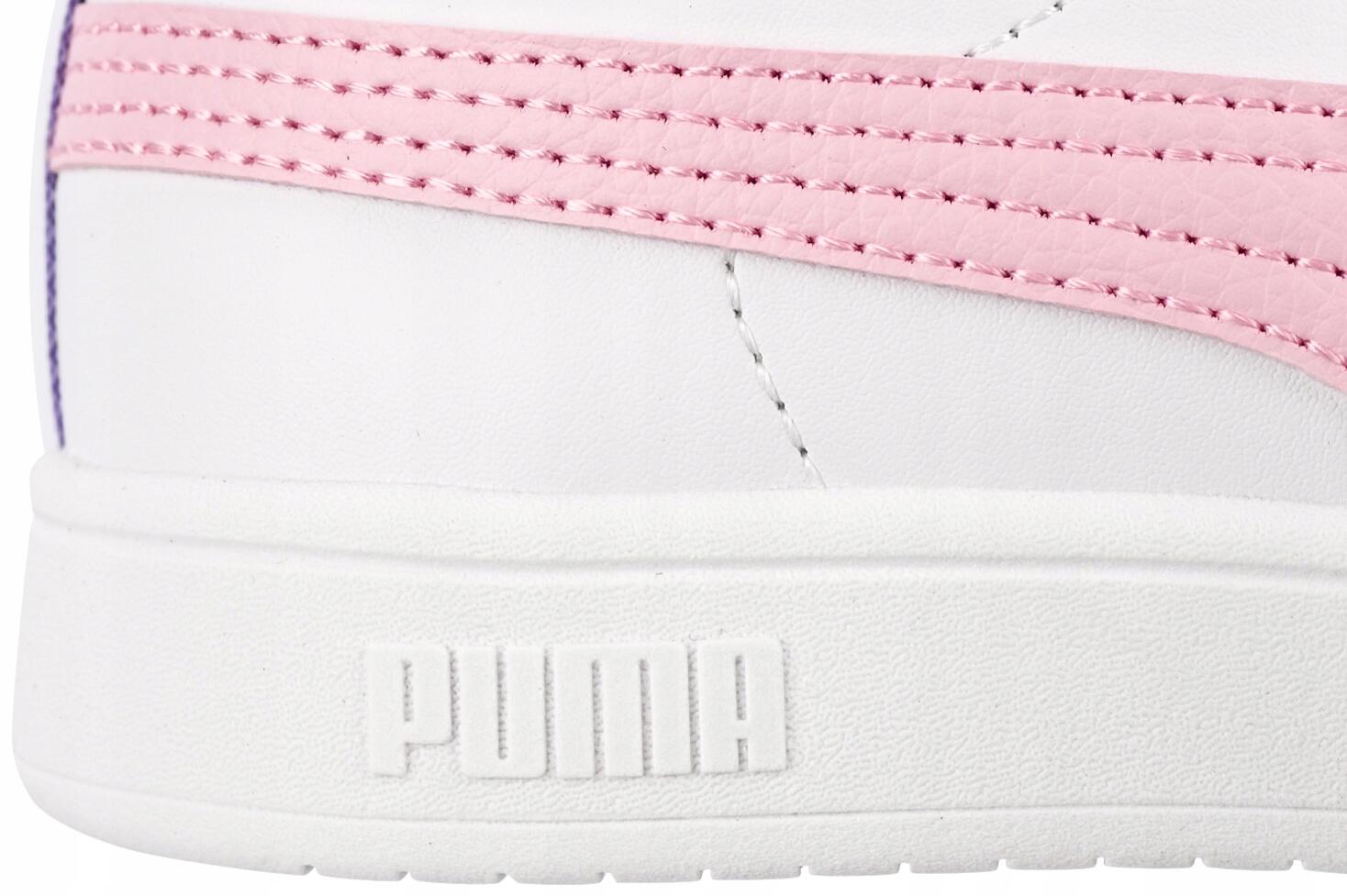 Buty sneakersy dziecięce dla dziewczynki białe ekoskóra PUMA RICKE AC PS 7/7