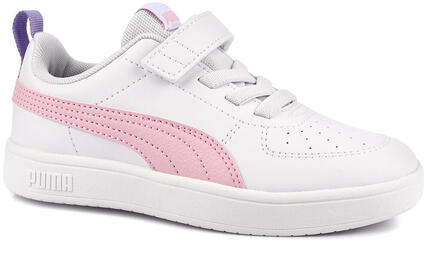 Buty sneakersy dziecięce dla dziewczynki białe ekoskóra PUMA RICKE AC PS