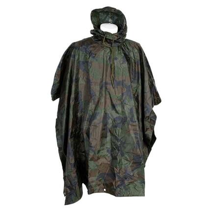 Poncho Zwaar Woodland - camouflage Groen
