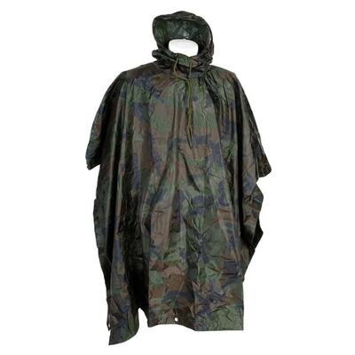 Poncho Heavy Woodland - Tarngrün