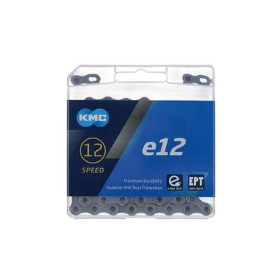 Kmc e12 ept fietsketting met 130 schakels zilver