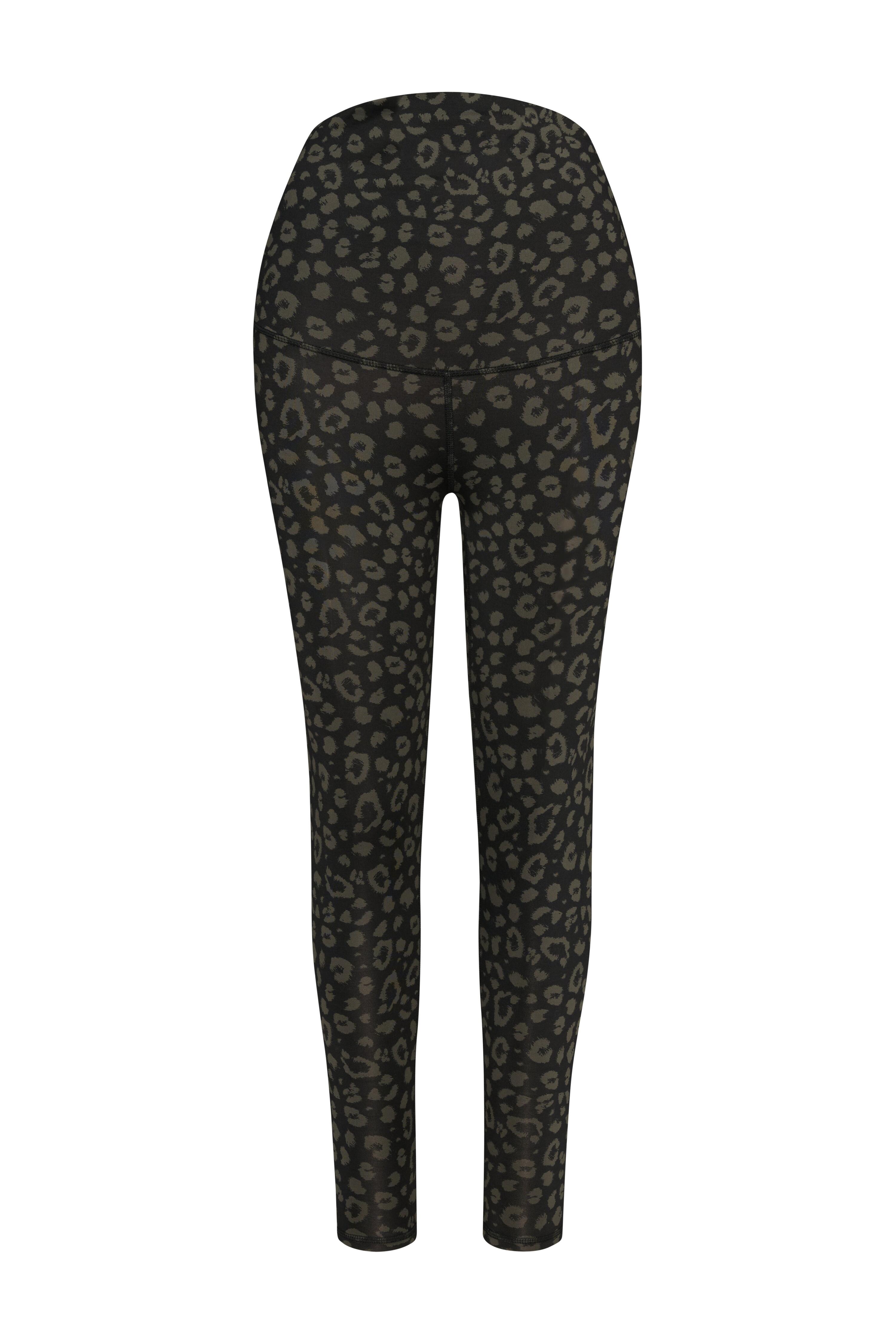 Maternity Leggings LEO Black mit speziellem Umstands-Bund und hohem Tragekomfort 5/5
