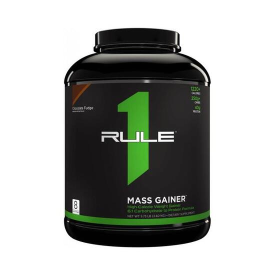 Rule1 R1 Mass Gainer (5,7lbs) Chocolate Fudge - Prise de poids - Avec Créatine