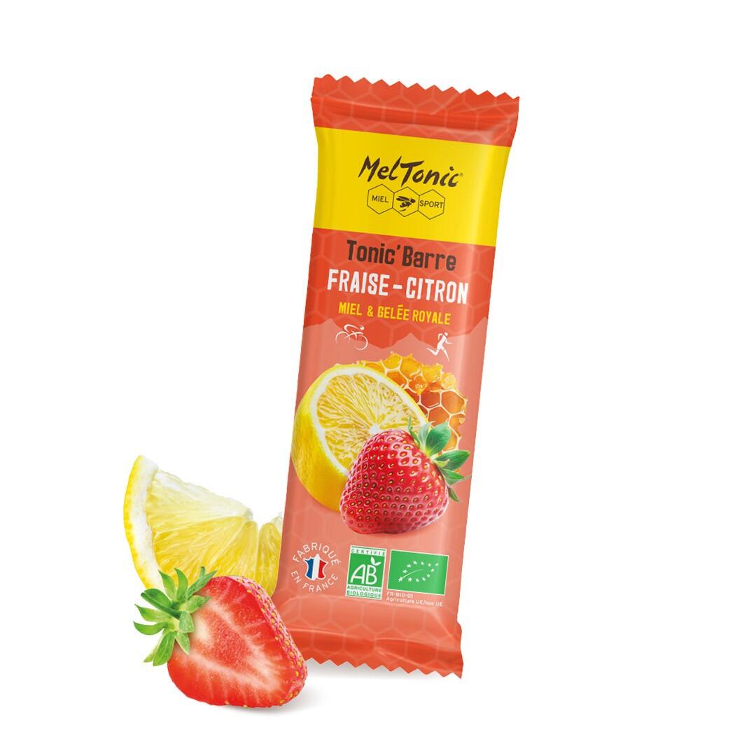 Barre énergétique bio Meltonic fraises/citron Pack de 4 2/7