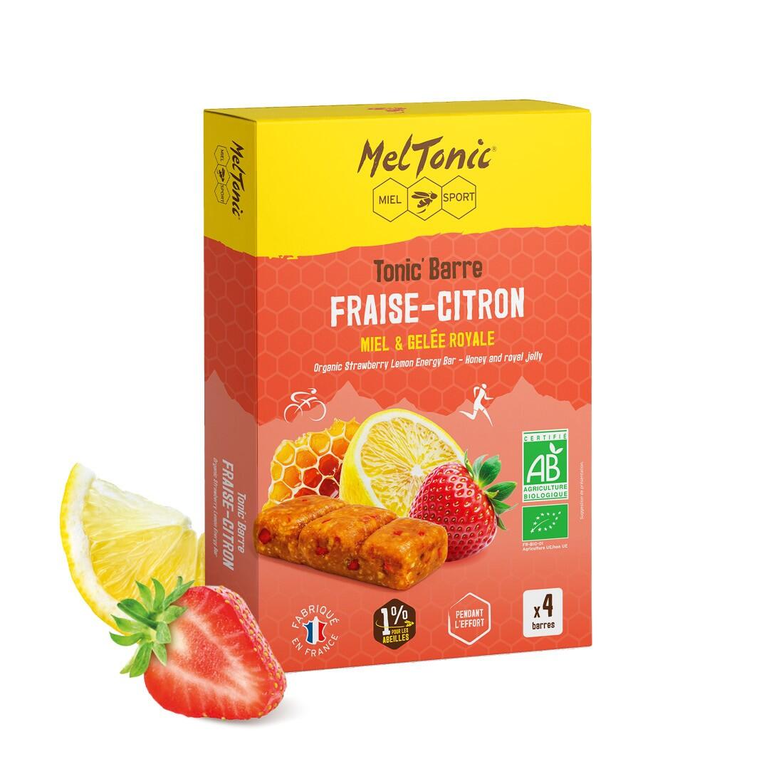 Meltonic - Barres Energetiques Bio - Fraise Citron Etui X4 - Barre Énergétique - 100 G - Decathlon
