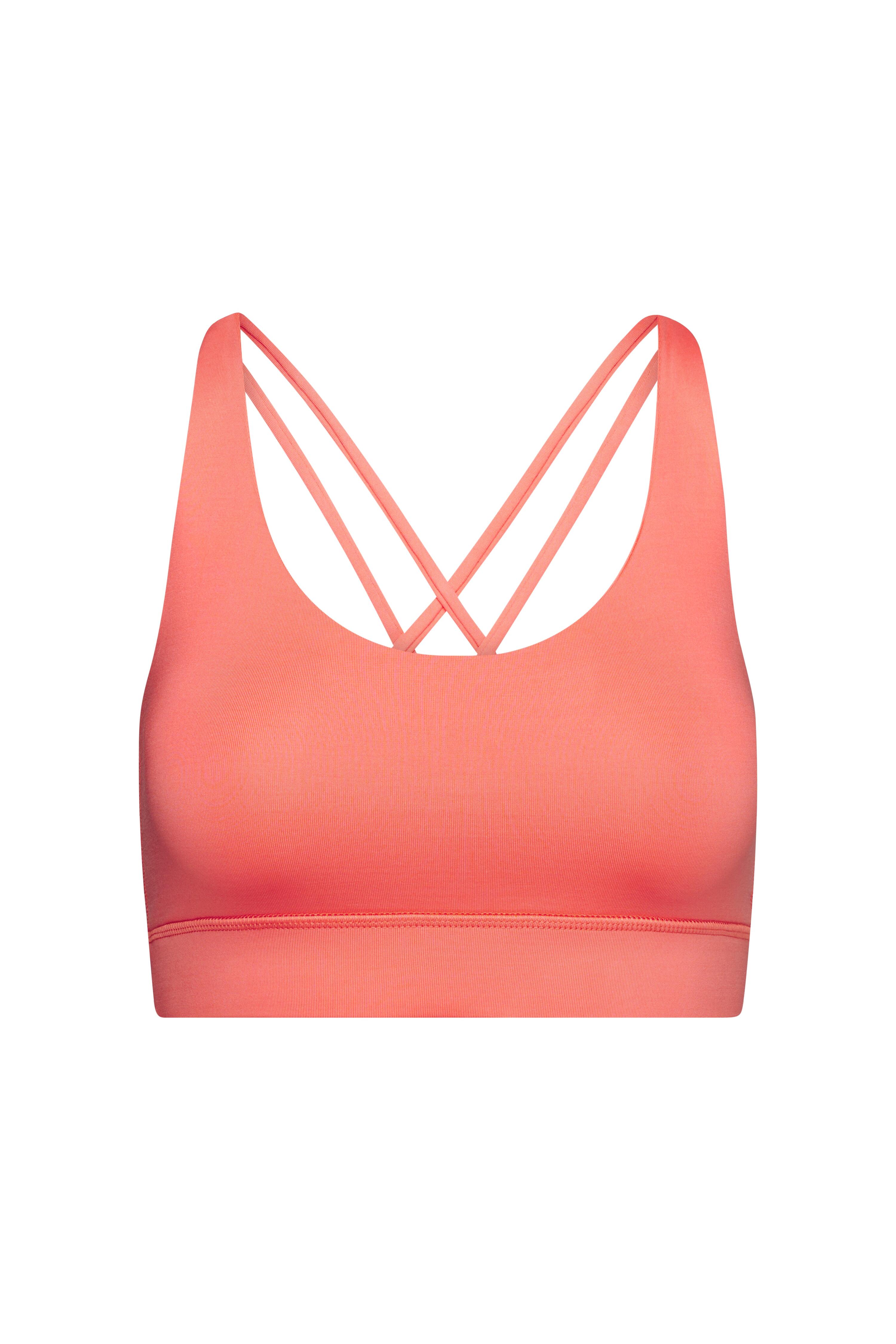 HEY HONEY Criss-Cross Bra Peach mit ultra-strapazierfähigem Performance-Material