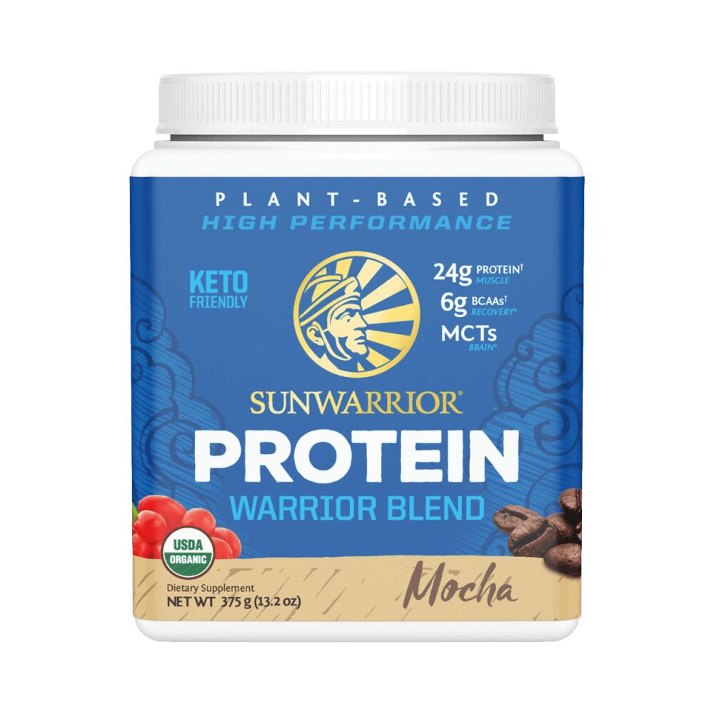 SUNWARRIOR Sunwarrior Warrior Blend Organic (375g) Mocha - Eiwitten - Veganistisch eiwit