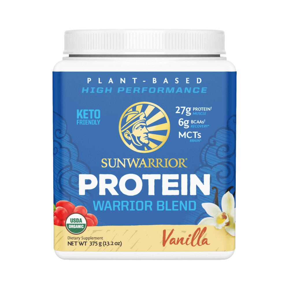 SUNWARRIOR Sunwarrior Warrior Blend Organic (375g) Vanilla - Proteine - Proteine vegane