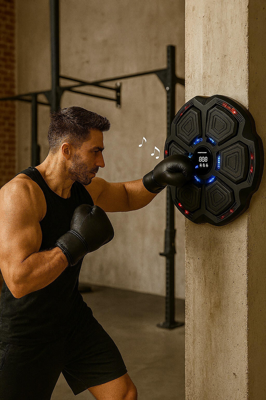 Elektroniczna tarcza bokserska UNDERFIT Boxing Hero BT z muzyką i rękawicami 7/8