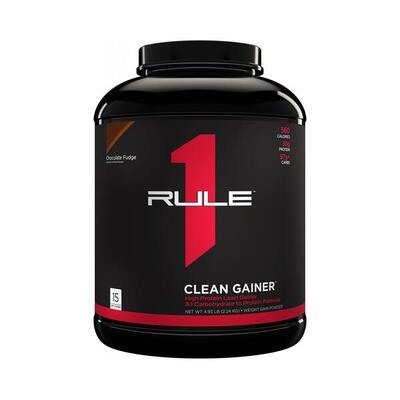 Rule1 r1 clean gainer (4,8lbs) chocolate fudge - gewichtstoename