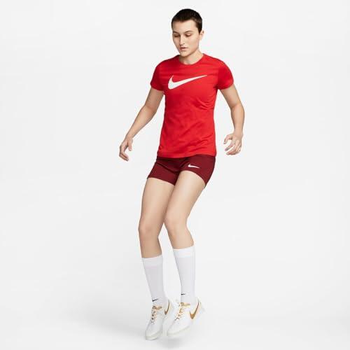 T-shirt donna nike rosso 5/6