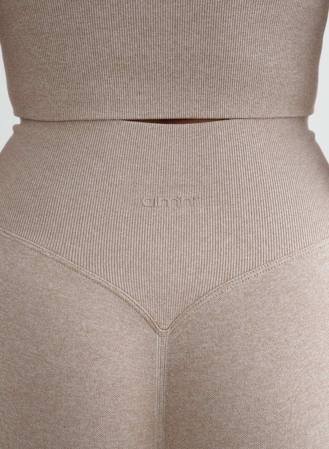 Femme Leggings Sans Couture Beige 5/6