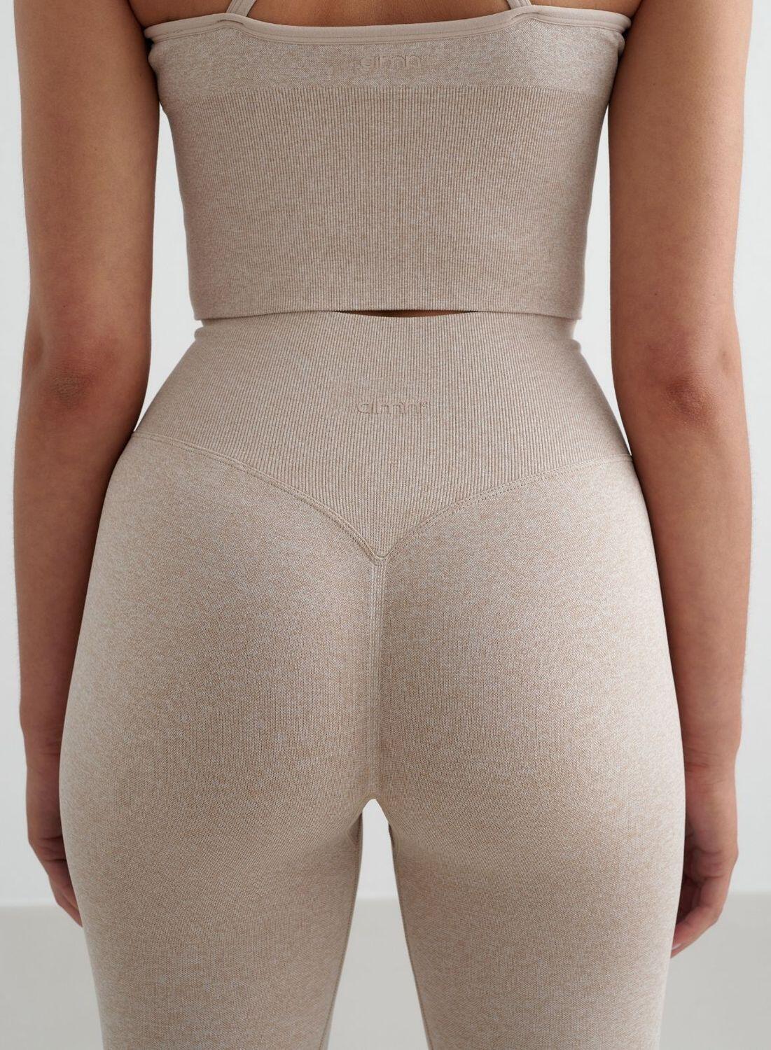 Femme Leggings Sans Couture Beige 6/6