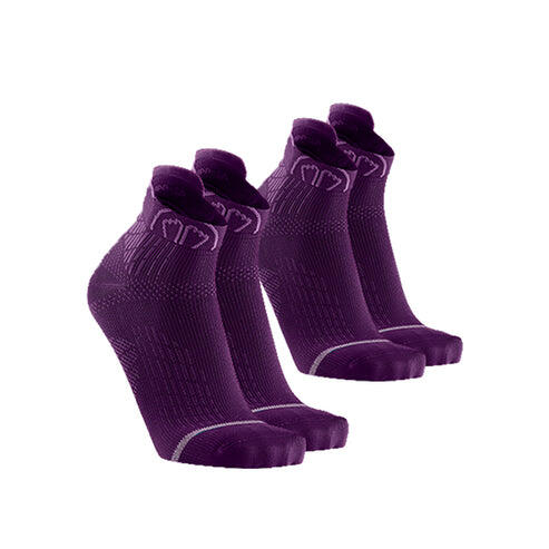 Sidas - Chaussette De Running Femme Ultra Légère. Lot De 2 Paires - Run Anatomic Ankle - Chaussettes - Violet - 35/38 - Decathlon