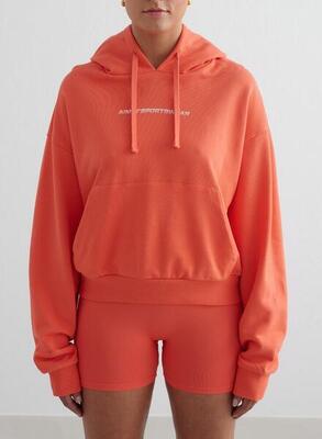 Damen Kapuzenpullover Orange