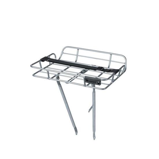 Bagażnik Portland na przednie koło, srebrny