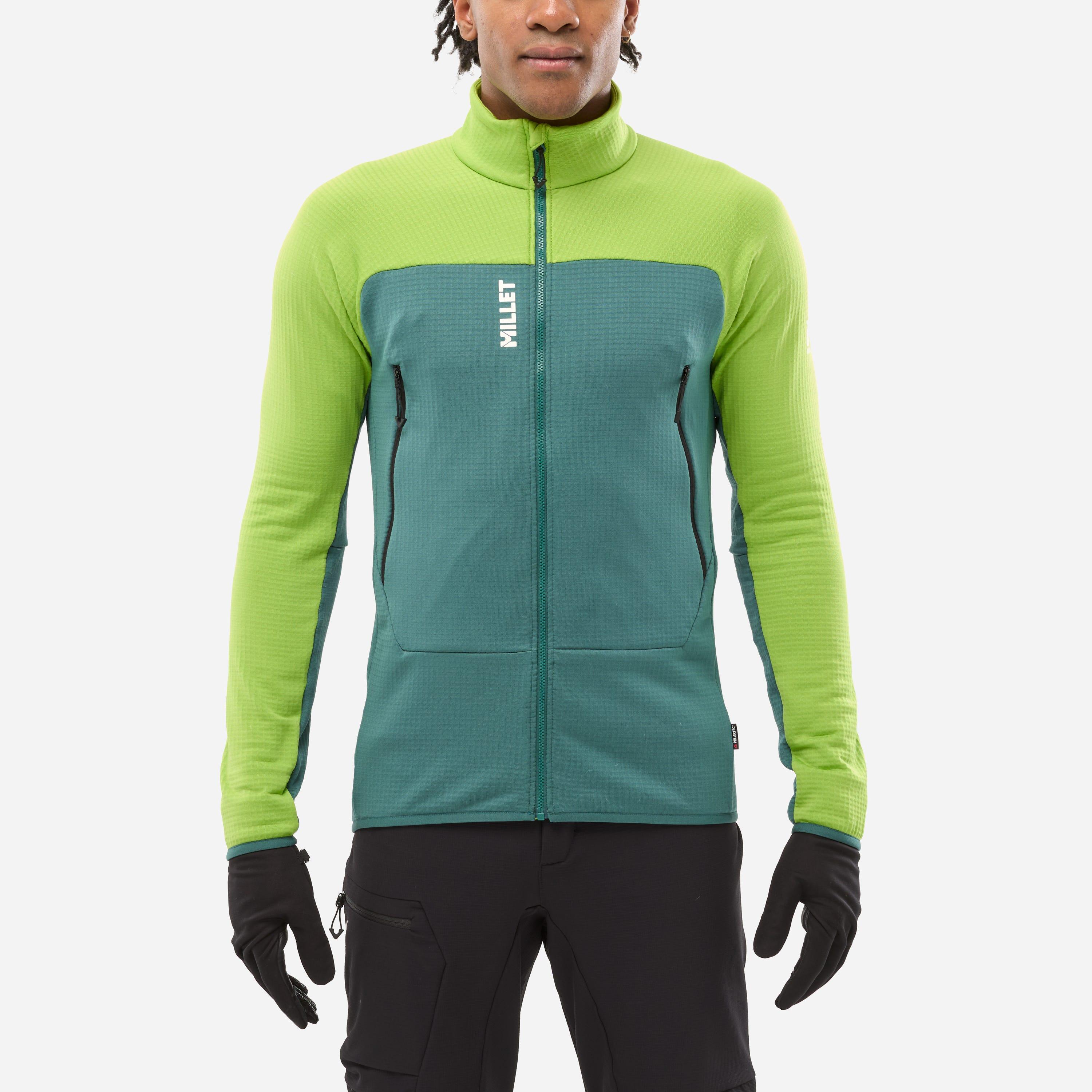 Herren Bergsteigen Fleecejacke  FUSION GRID 3/5