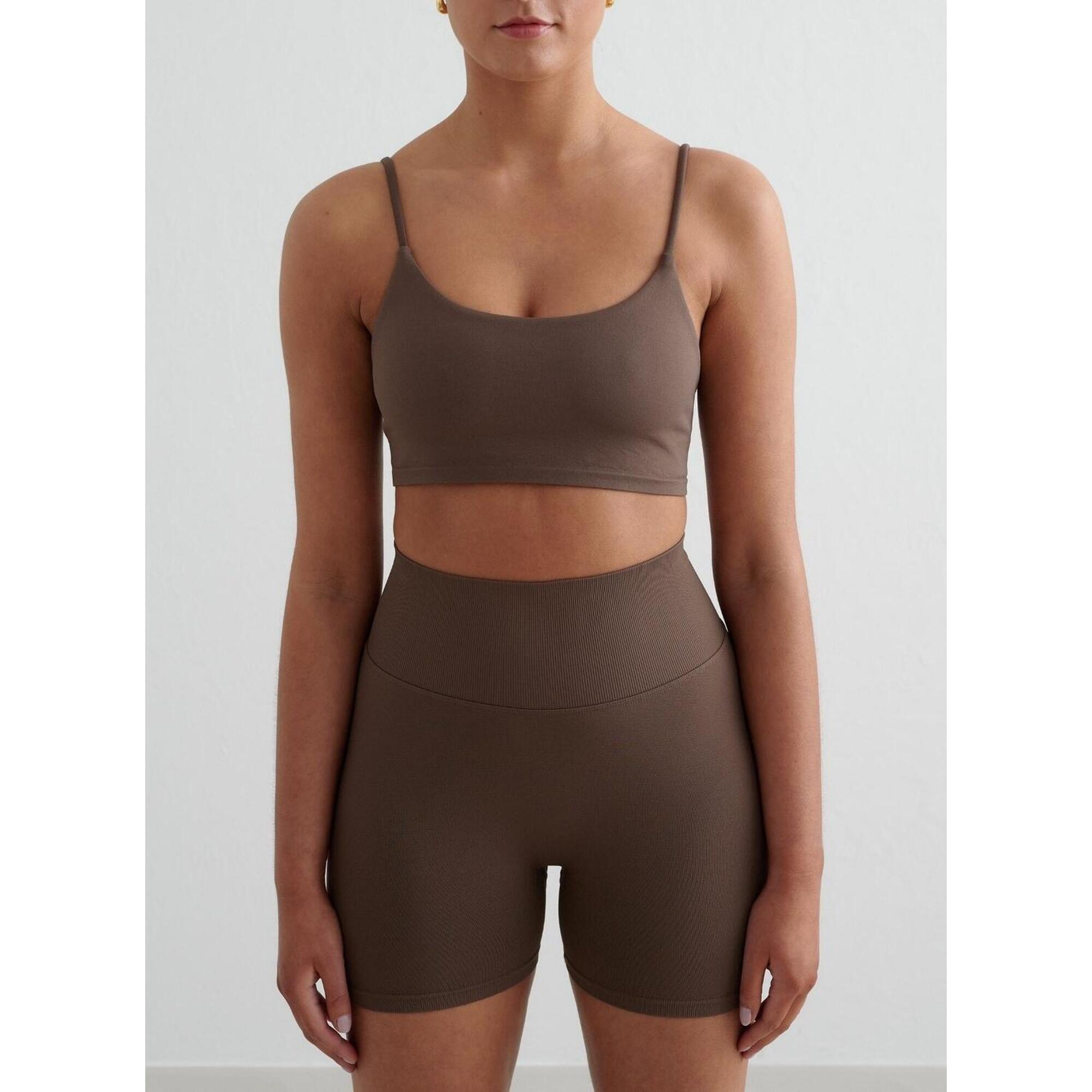 Aim'n - Femme Soutien-gorge De Sport Maintien Léger Marron - Brassière - Marron - 32 3xs - Decathlon