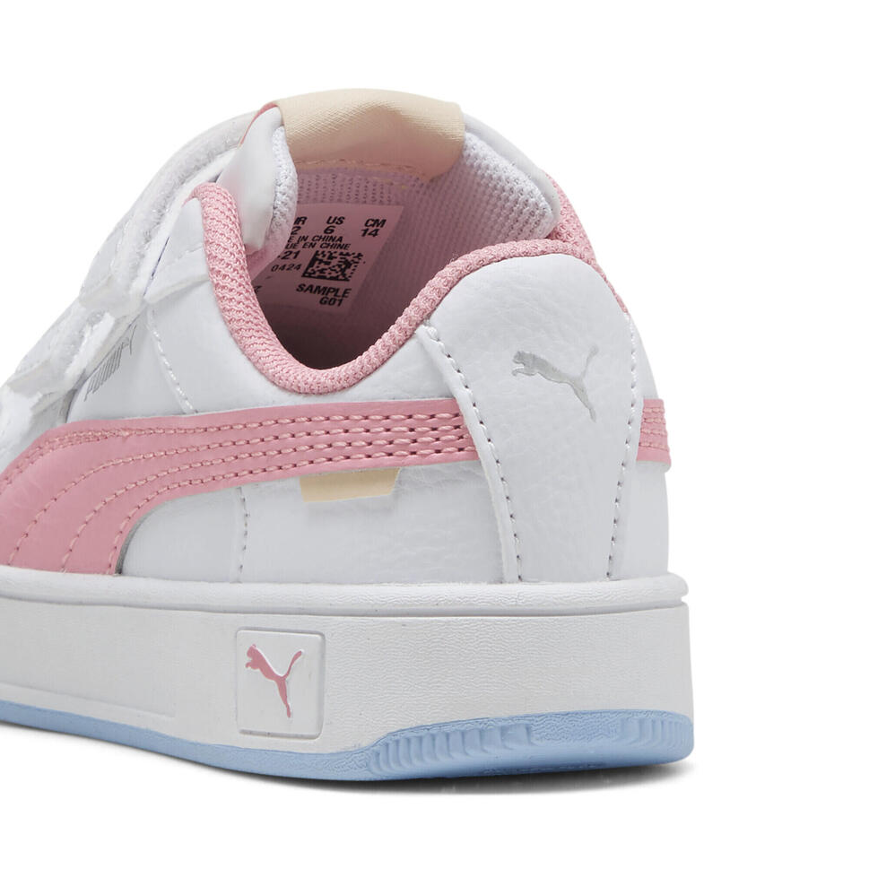 Sneakersy Carina Street dla małych dzieci PUMA White Pinkscape Exotic Red Pink