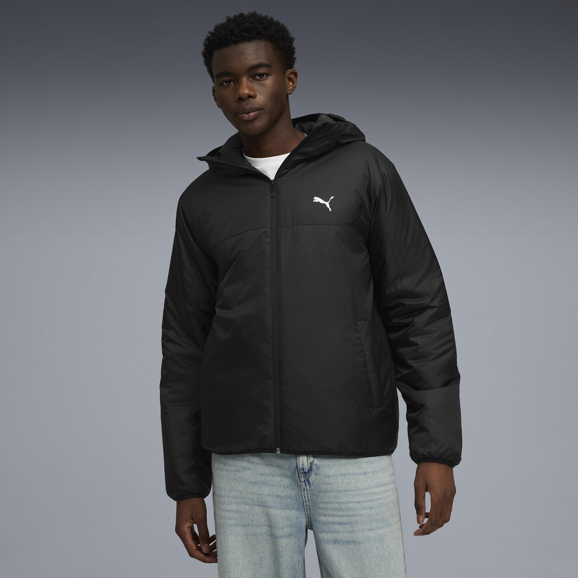 Męska lekko wyściełana kurtka Essentials PUMA Black