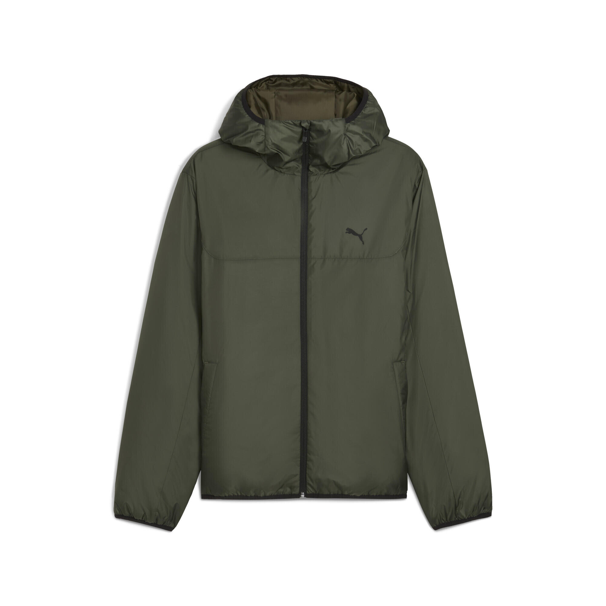 Męska lekko wyściełana kurtka Essentials PUMA Dark Olive Green